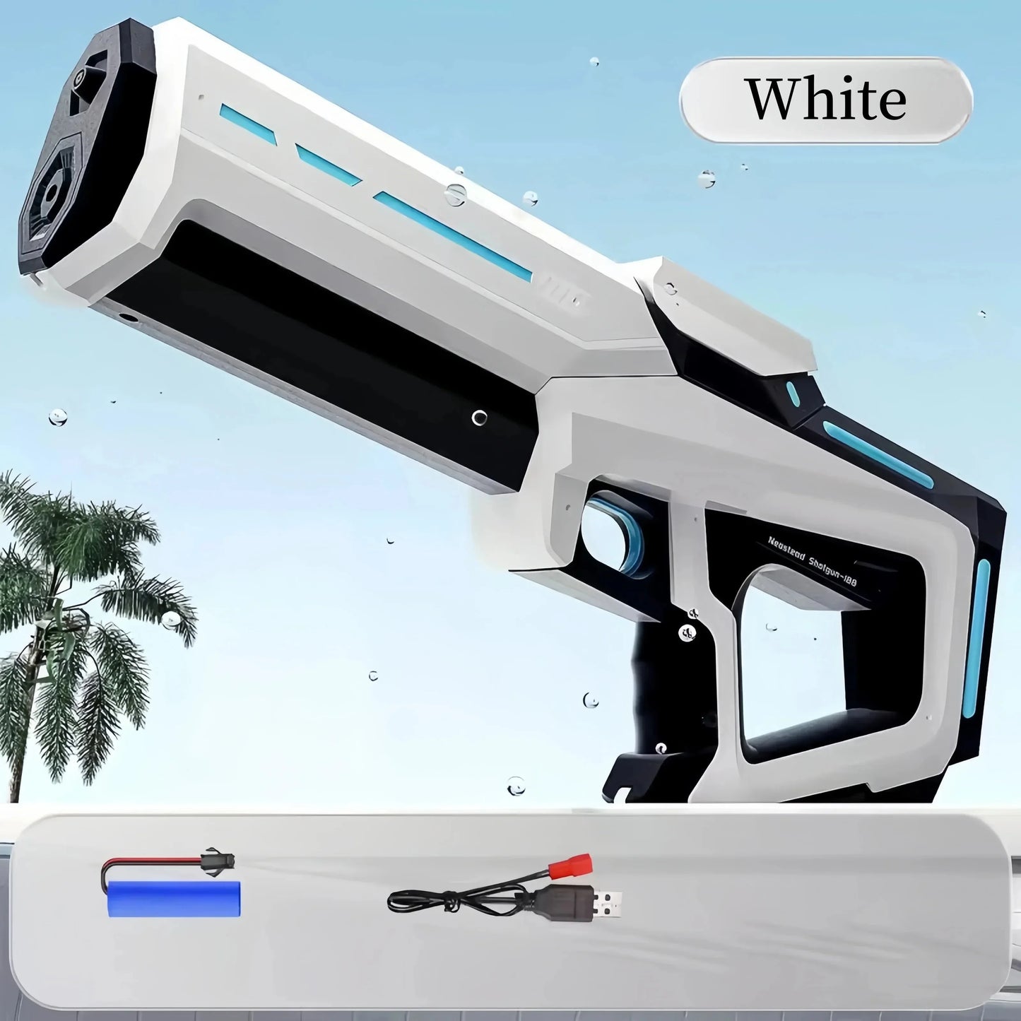 Automatic water absorbing electric water gun, outdoor beach swimming pool entertainment, adult and children's water gun